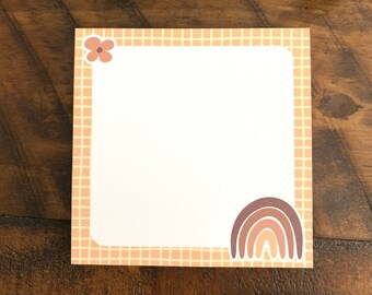 Notepad - Boho (50 Sheets) | Notepad is 3"H x 3"W | Perfect for little notes or reminders!