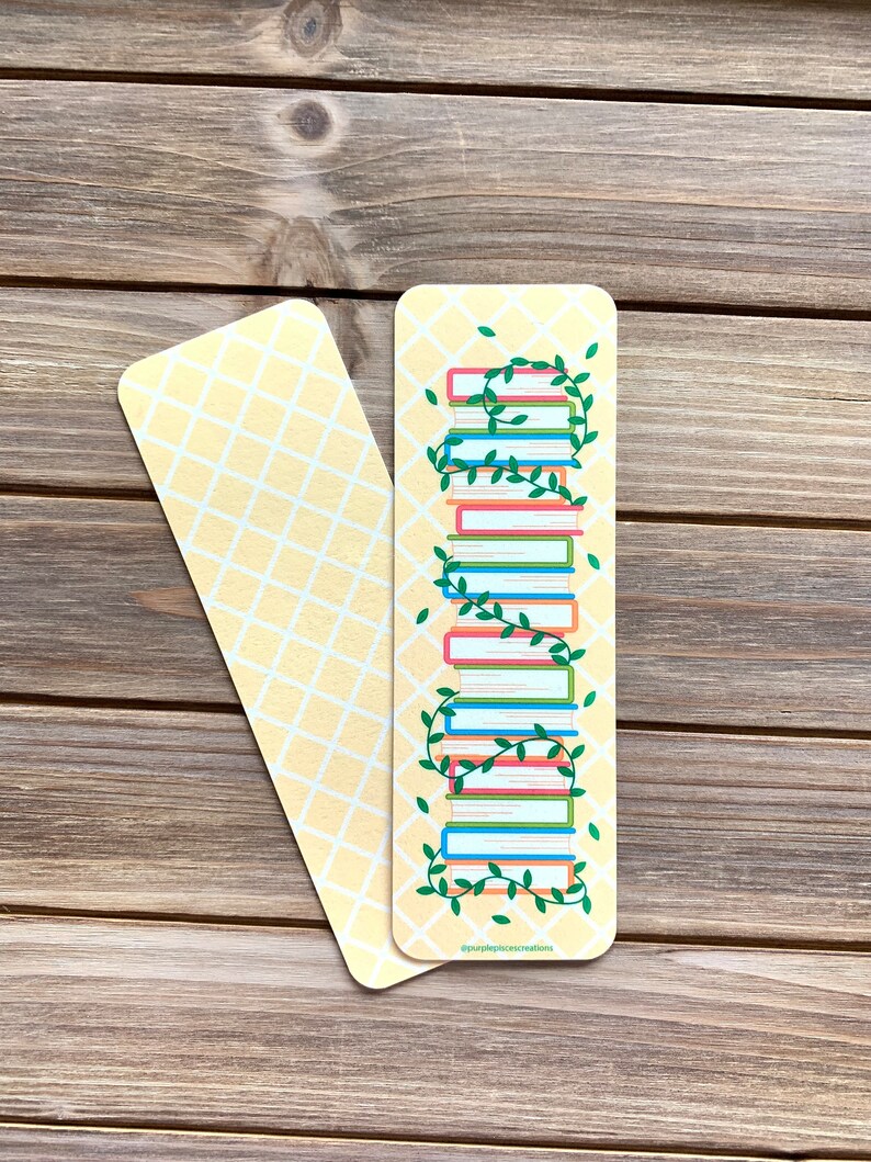 Book Vines Bookmark | Handmade | Laminated | 2