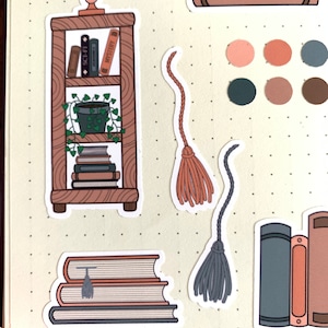 Books, Books, Books Sticker Sheet | | Reading Themed Decorative ...