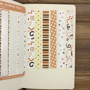 Journal Strips - Deco Sticker Sheet | Chose Between 11 Color Schemes ...