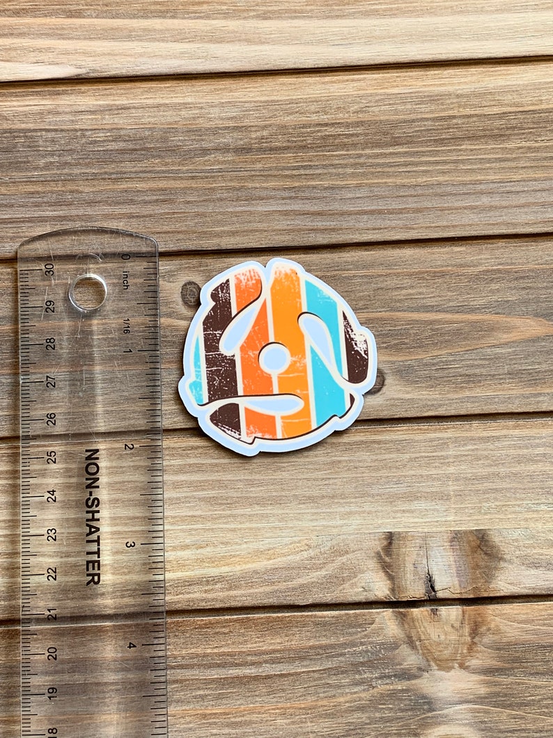 45 Rpm Insert Die Cut Sticker Retro Theme Laminated - Etsy