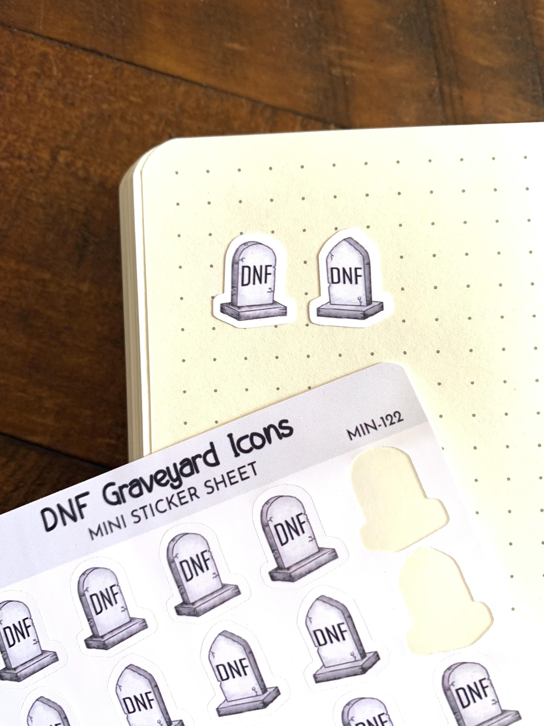 Dnf Sticker DNF Graveyard Icons Mini Sticker Sheet | Each Sticker Approx. .5