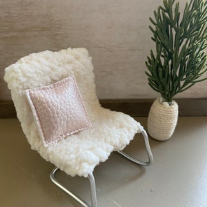 Silver & Sherpa Lounge Chair