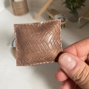 Textured Faux Leather Pillow