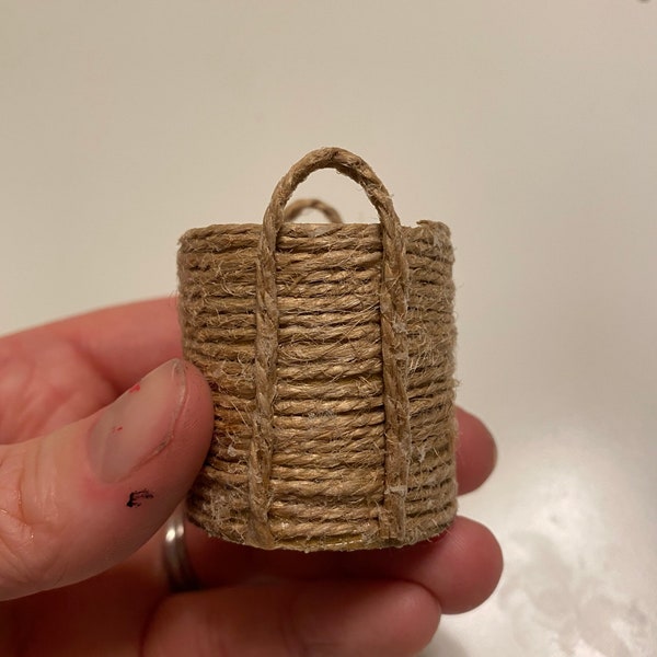 Woven Jute Style Accent Basket