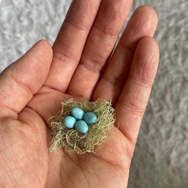 Mini nest with eggs