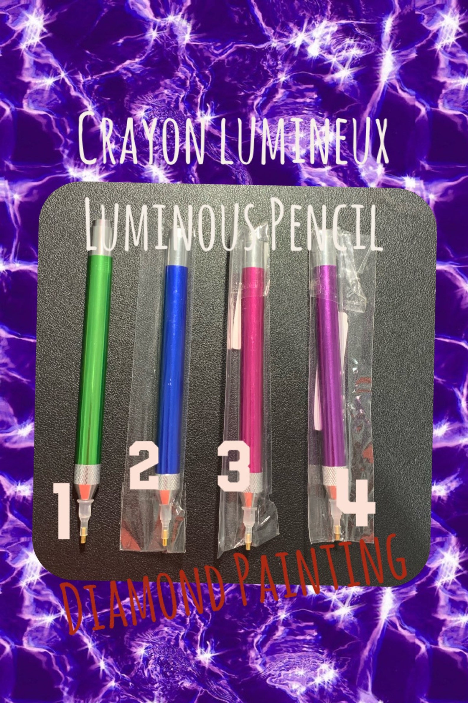 Kit Accessoires Diamond Painting - 2 Stylos Avec Rouleaux, 12 Pointes, 20 Cires, Plateaux - DIY Adulte Enfant