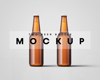 Download Glass Bottle Mockup Etsy