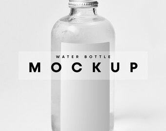 Download Glass Bottle Mockup Etsy