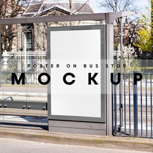 Poster Mockup, Billboard Mockup, Zeichen Mockup, Flagge Mockup, Informationen Zeichen Mockup, Werbung Billboard Mockup
