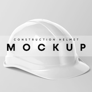 Construction Helmet Mockup, Helmet Mockup, Protect Helmet Mockup, Safety Helmet Mockup