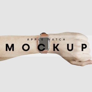 Apple Watch Mockup, Watch Mockup, Smartwatch Mockup