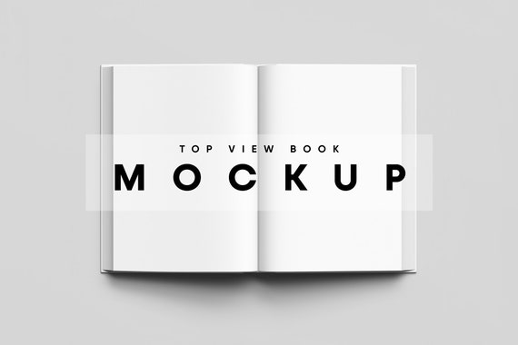 Realistic blank book. Standing hardcover mockup. Cover prese