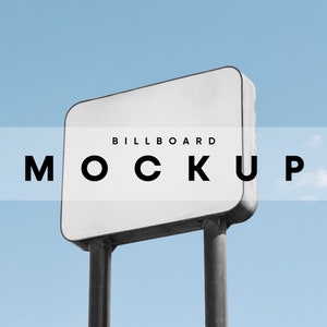 Werbetafel Mockup, Schild Mockup, Poster Mockups, Flaggen Mockup, Hinweisschild Mockup, Werbeschild Mockup