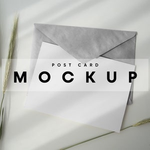 Postkarten Mockup, Papier Postkarte Mockup, Einladung Karte Mockup, Post-Karte Mockup, Dankeschön-Karte Mockup, beste Whishes Karte Mockup,