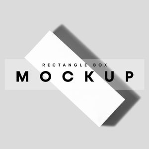 Rechthoek Box Mockup, Box Mockup, Package Mockup, Cardboard Mockup, Gift Box Mockup, Shopping Box, Box Package Mockup, Present Box Mockup