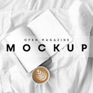 Open Magazine Mockup, Magazine Mockup, Notebook Cover Mockup, Cover Mockup, Book Mockup, Book Cover Mockup, Page Mockup, Journal Mockup