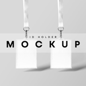 ID Holder Mockup, ID Card Holder Mockup, Pass Mockup, Pass Holder Mockup, Holder Mockup, Pass Card Holder Mockup, ID Card Mockup