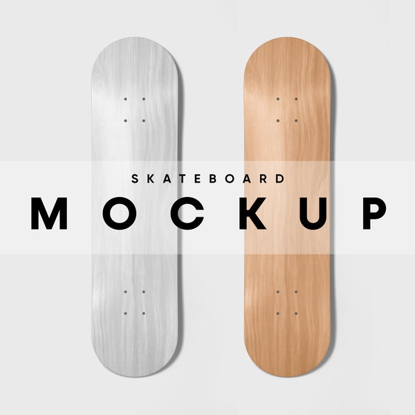 Skateboard Mockup, Deck Mockup, Skateboard Mockups, Deck Mockups, Wodden Skateboard Mockup,
