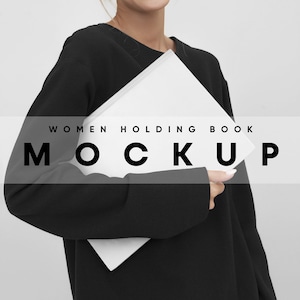 Women Holding Book Mockup, Big Book Mockup, Book Cover Mockup, Book Cover Mockup, Cover Mockup, Book Mockup, Front Cover Mockup,