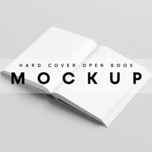 Open Book Mockup, Hard Cover Book Mockup, Book Cover Mockup, Cover Mockup, Book Mockup, Magazine Mockup, Front Cover Mockup, Journal Mockup