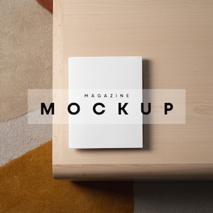 Magazine Cover Mockup, Magazine Mockup, Notebook Cover Mockup, Cover Mockup, Book Mockup, Book Cover Mockup, Front Cover Mockup