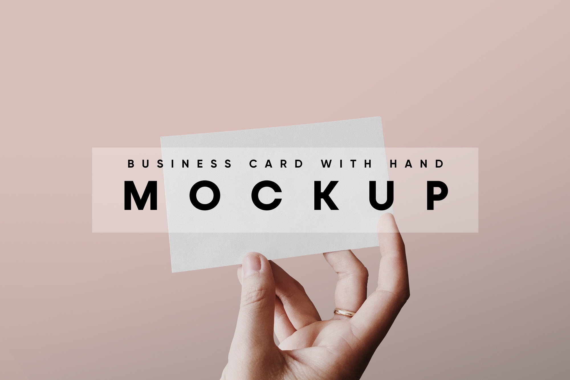 Hand Holding Business Card Mockup, Business Card Mockup, Card Mockup, Business Card With Hand Mockup