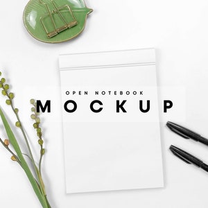 Notebook Mockup, Open Notebook Mockup, Notebook with Hands Mockup, Diary Mockup, Magazine Mockup, Note Mockup, Sketchbook Mockup