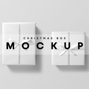 Maqueta de caja de Navidad, maqueta de caja, maqueta de paquete, maqueta de caja de regalo, maqueta de paquete de caja, maqueta de caja de regalo presente, maqueta de caja de regalo