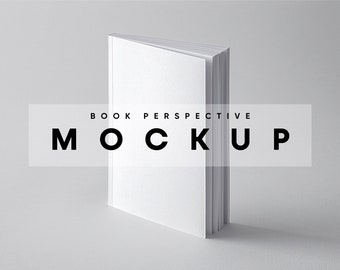 Book Perspective Cover Mockup, Book Cover Mockup, Cover Mockup, Book Mockup, Magazine Mockup, Front Cover Mockup,  Journal Mockup