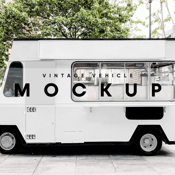 Food Truck Mockup, Food Mockup, Truck Mockup, Vehicle Mockup, Fast Food Mockup