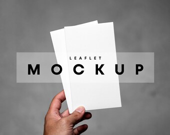 Modello di volantino piegato: brochure (PSD e JPG)