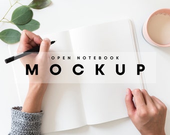 Square Spiral Notebook Mockup/minimalist Journal Mockup/simple Notebook  Template/modern Diary Stationary Display/jpg PSD Smart Object/n297 