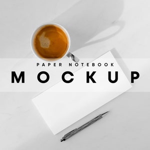 Notebook with Pen Mockup, Cover Mockup, Cover Mockup, Book Mockup, Book Cover Mockup, Magazine Mockup, Front Cover Mockup,  Journal Mockup