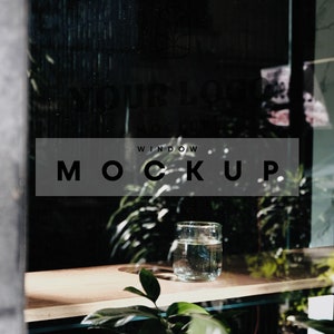 Window Sign Mockup, Shop Sign Mockup, Window Signage Mockup, Wayfinding Mockup, Signage Mockup, Caffee Sign Mockup, Restaurant Sign Mockup