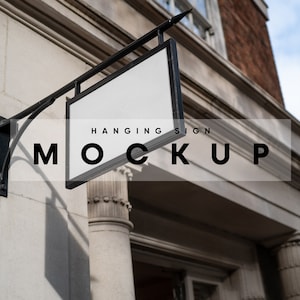 Metal Sign Mockup, Sign Mockup, Shop Sign Mockup, Signage Mockup, Wayfinding Mockup, Caffee Sign Mockup, Restaurant Sign Mockup