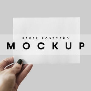 Maquete de cartão postal de papel, maquete de cartão de convite, maquete de cartão postal, maquete de cartão de agradecimento, maquete de cartão comemorativo, maquete de cartão de cumprimentos,