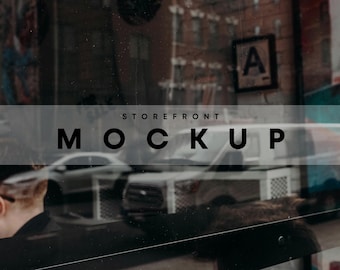 Window Sign Mockup, Storefront Mockup, Window Signage Mockup, Wayfinding Mockup, Signage Mockup, Caffee Sign Mockup, Restaurant Sign Mockup