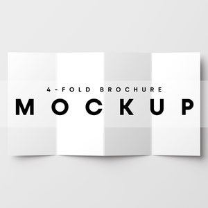 Fold Brochure Mockup, Folder Mockup, Folded Brochure Mockup, Four Fold Brochure Mockup, Open Brochure Mockup, Pamphlet Mockup,