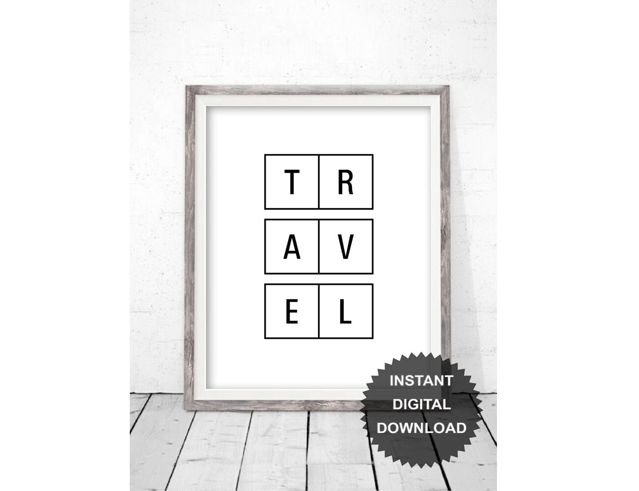 Travel sign Quote print Digital download Quote poster Etsy