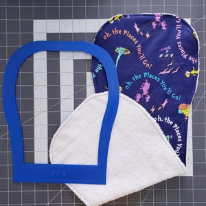 Modello di stoffa per ruttino per bambini / Cartamodello / Cucito per neonati / Artigianato fai-da-te / Regali da cucire Stencil per quilting e cucito per neonati