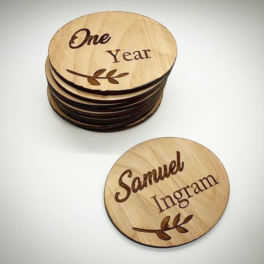 Personalized Baby Name Tag Baby Milestone Tags Name Tag Etsy