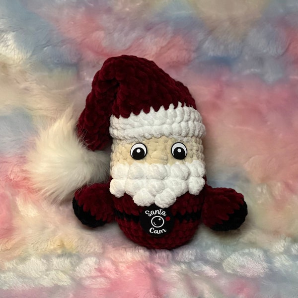 No Sew, Santa No Sew Plushie Crochet Pattern, PDF Crochet, Elf Mod, Christmas Plushie, Handmade Santa, Amigurumi, Crocheting With Hudson