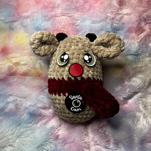 No Sew, Reindeer No Sew Plushie Crochet Pattern, PDF Pattern, Christmas Plushie, Handmade, Amigurumi, Rudolph, Crocheting With Hudson