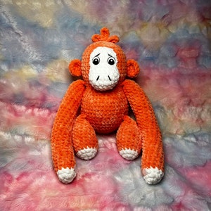 Low Sew Unfug Affe Plushie Kollektion, PDF Affe Häkelanleitung, Gorilla & Orang-Utan enthalten, Amigurumi, Häkeln mit Hudson