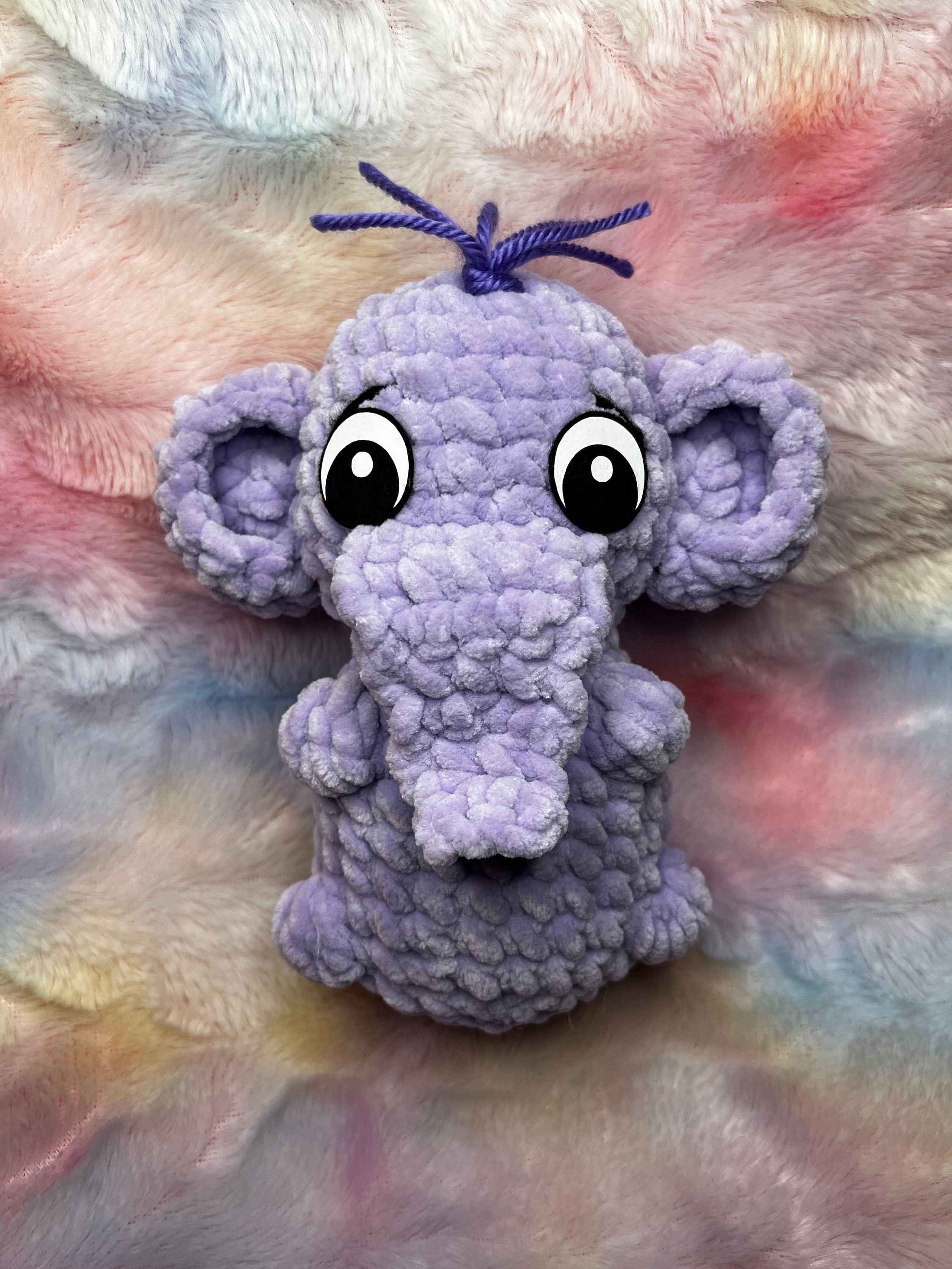 No Sew, Pocket Elephant No Sew Plushie Crochet Pattern, Peanut, PDF ...