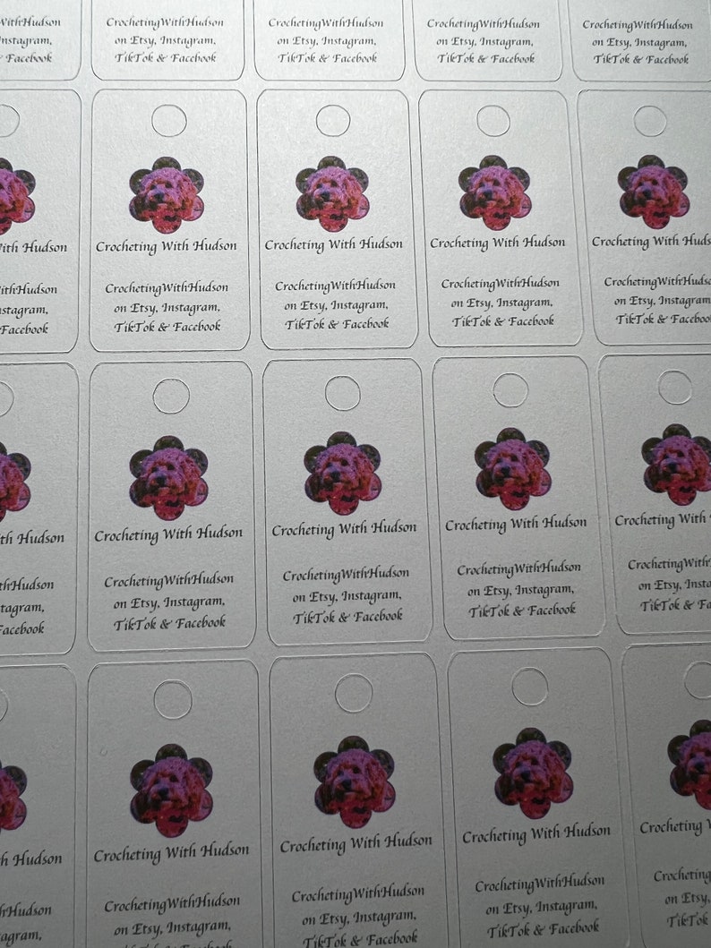 Market/retail Logo Custom Price Tags Card Stock Tags Market Etsy