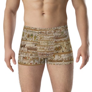 Boxer Briefs - The Bayeux Tapestry Gothic Embroidery