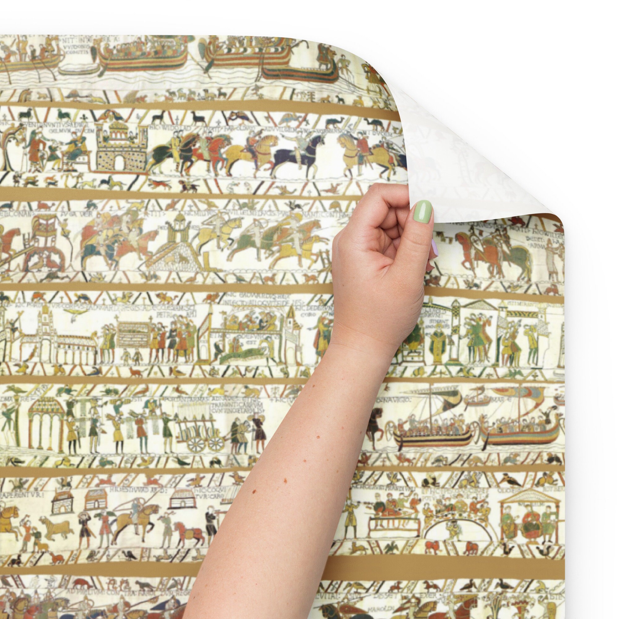 Wrapping Paper Sheets Bayeux Tapestry Embroidery Gothic Medieval Etsy Canada
