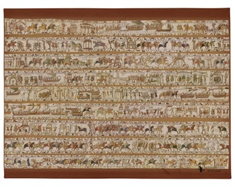 Throw Blanket - Complete Full Bayeux Tapestry Home Decor gift new house father cosplay reenactment medieval middle ages renaissance gothic